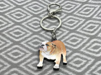 (317S) Keychain-3D Bulldog