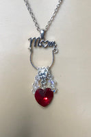 (319D) MOM-Saying I LOVE YOU with this beautiful Sterling Silver Necklace and MOM